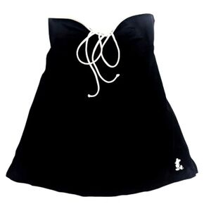Disney Mickey Mouse One-Piece Swimsuit Halter and Skirt Black/White XL